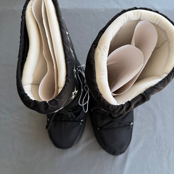 Women's Buffy Winter Boots - Wild Fable Black 10 - Picture 10 of 12